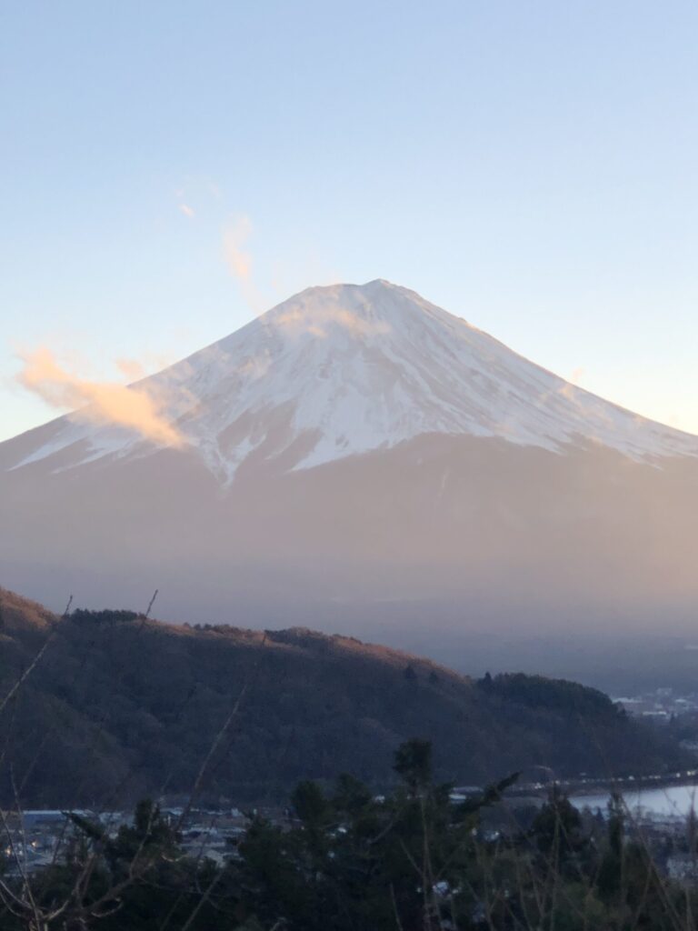 河口湖から見た富士1