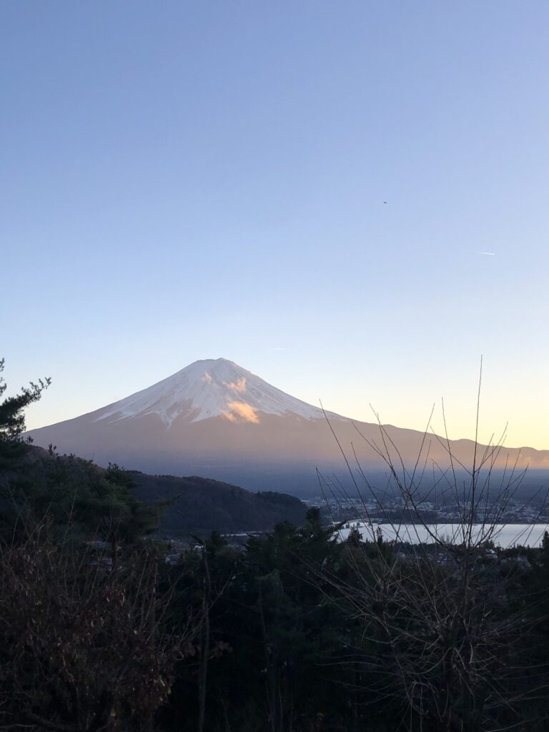 河口湖から見た富士2